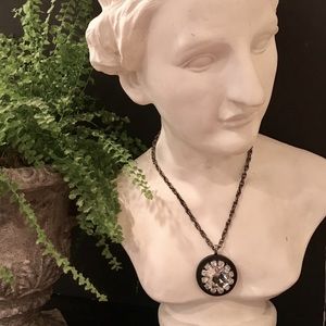 Vintage Crystal Pendant Necklace